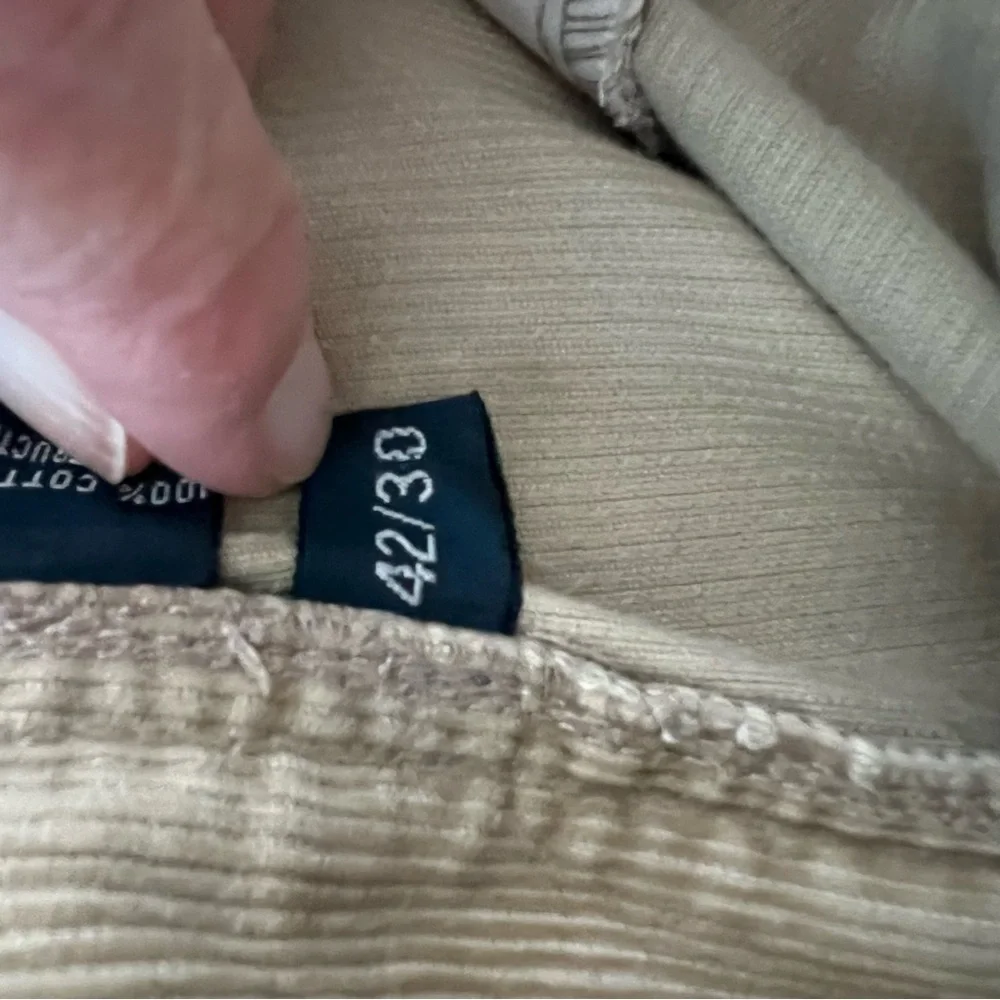 Polo Ralph Lauren Hammond Tan Corduroy Pants - size 42 x 30